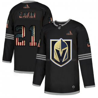 Maillot Hockey Vegas Golden Knights Cody Eakin 2020 USA Flag Noir