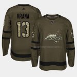 Maillot Hockey Washington Capitals Jakub Vrana 2018 Salute To Service Vert Militar