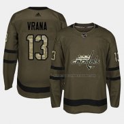 Maillot Hockey Washington Capitals Jakub Vrana 2018 Salute To Service Vert Militar