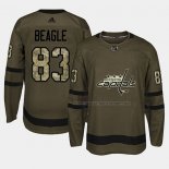 Maillot Hockey Washington Capitals Jay Beagle 2018 Salute To Service Vert Militar