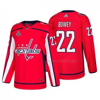 Maillot Hockey Washington Capitals Madison Bowey Bound Patch Stanley Cup Final Rouge