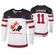 Maillot Hockey Canada Alexis Lafreniere 2020 Iihf World Junior Championship Blanc