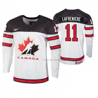 Maillot Hockey Canada Alexis Lafreniere 2020 Iihf World Junior Championship Blanc
