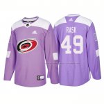 Maillot Hockey Carolina Hurricanes Victor Rask Authentique 2018 Fights Cancer Volet