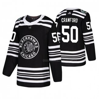 Maillot Hockey Chicago Blackhawks Corey Crawford 2019 Winter Classic Noir
