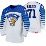 Maillot Hockey Finlandia Kristian Kuusela Domicile 2020 Iihf World Championship Blanc