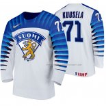 Maillot Hockey Finlandia Kristian Kuusela Domicile 2020 Iihf World Championship Blanc