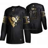 Maillot Hockey Golden Edition Pittsburgh Penguins Brandon Tanev Authentique Noir