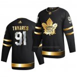 Maillot Hockey Golden Edition Toronto Maple Leafs John Tavares Limited Authentique 2020-21 Noir