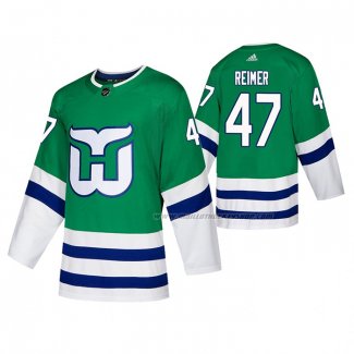 Maillot Hockey Hartford Whalers James Reimer Authentique Heritage Vert