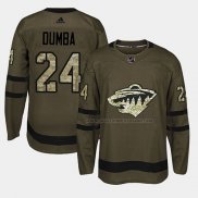 Maillot Hockey Minnesota Wild Matt Dumba 2018 Salute To Service Vert Militar