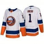 Maillot Hockey New York Islanders Thomas Greiss New Outfitted 2018 Blanc