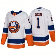 Maillot Hockey New York Islanders Thomas Greiss New Outfitted 2018 Blanc