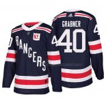 Maillot Hockey New York Rangers Michael Grabner Authentique 2018 Winter Classic Bleu