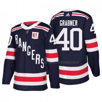 Maillot Hockey New York Rangers Michael Grabner Authentique 2018 Winter Classic Bleu
