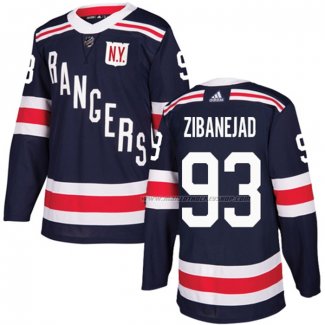 Maillot Hockey New York Rangers Mika Zibanejad Authentique 2018 Winter Classic Bleu