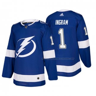 Maillot Hockey Tampa Bay Lightning Connor Ingram Domicile Authentique Joueur Bleu