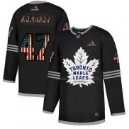 Maillot Hockey Toronto Maple Leafs Leo Komarov 2020 USA Flag Noir