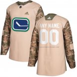 Maillot Hockey Vancouver Canucks Personnalise Authentique 2017 Veterans Day Camouflage