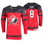 Maillot Hockey Canada Liam Foudy 2020 Iihf World Junior Championship Rouge