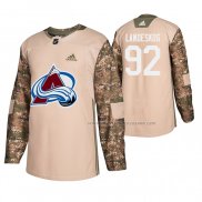 Maillot Hockey Colorado Avalanche Gabriel Landeskog Veterans Day Camouflage