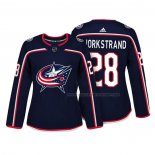 Maillot Hockey Femme Columbus Blue Jackets Oliver Bjorkstrand Authentique Joueur Bleu