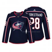 Maillot Hockey Femme Columbus Blue Jackets Oliver Bjorkstrand Authentique Joueur Bleu
