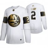 Maillot Hockey Golden Edition New York Islanders Nick Leddy Limited Blanc