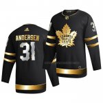 Maillot Hockey Golden Edition Toronto Maple Leafs Frederik Andersen Limited Authentique 2020-21 Noir