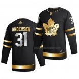 Maillot Hockey Golden Edition Toronto Maple Leafs Frederik Andersen Limited Authentique 2020-21 Noir