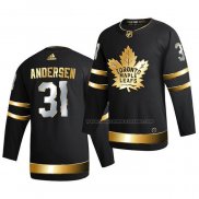 Maillot Hockey Golden Edition Toronto Maple Leafs Frederik Andersen Limited Authentique 2020-21 Noir