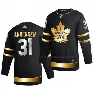 Maillot Hockey Golden Edition Toronto Maple Leafs Frederik Andersen Limited Authentique 2020-21 Noir