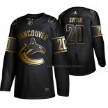 Maillot Hockey Golden Edition Vancouver Canucks Brandon Sutter Authentique Noir