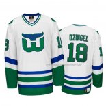 Maillot Hockey Hartford Whalers Ryan Dzingel Heritage Throwback Blanc