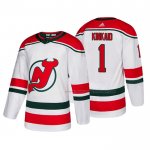 Maillot Hockey New Jersey Devils Keith Kinkaid Alterner Authentique Blanc