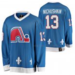 Maillot Hockey Quebec Nordiques Valeri Nichushkin Heritage Vintage Replica Bleu
