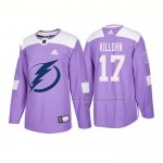Maillot Hockey Tampa Bay Lightning Alex Killorn Authentique 2018 Fights Cancer Volet