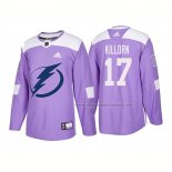 Maillot Hockey Tampa Bay Lightning Alex Killorn Authentique 2018 Fights Cancer Volet