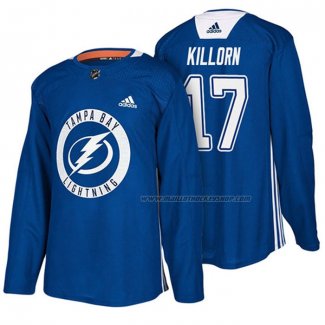 Maillot Hockey Tampa Bay Lightning Alex Killorn New Season Practice Bleu