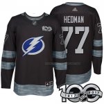 Maillot Hockey Tampa Bay Lightning Victor Hedman 1917-2017 100th Anniversaire Noir