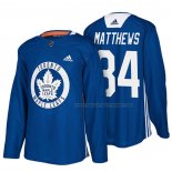 Maillot Hockey Toronto Maple Leafs Auston Matthews New Season Practice Bleu
