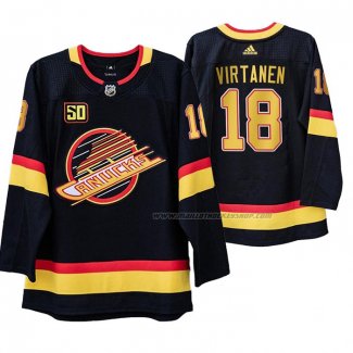 Maillot Hockey Vancouver Canucks Jake Virtanen 50 Anniversaire 90's Flying Skate Noir