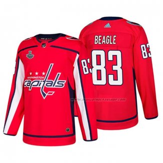 Maillot Hockey Washington Capitals Jay Beagle Bound Patch Stanley Cup Final Rouge
