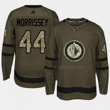 Maillot Hockey Winnipeg Jets Josh Morrissey 2018 Salute To Service Vert Militar