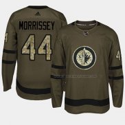 Maillot Hockey Winnipeg Jets Josh Morrissey 2018 Salute To Service Vert Militar