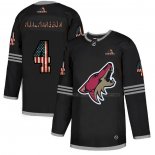 Maillot Hockey Arizona Coyotes Niklas Hjalmarsson 2020 USA Flag Noir
