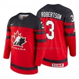 Maillot Hockey Canada Matthew Robertson 2018 Iihf World Championship Joueur Rouge