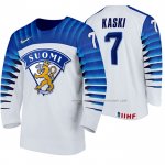 Maillot Hockey Finlandia Oliwer Kaski Domicile 2020 Iihf World Championship Blanc
