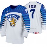 Maillot Hockey Finlandia Oliwer Kaski Domicile 2020 Iihf World Championship Blanc