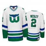 Maillot Hockey Hartford Whalers Glen Wesley Heritage Throwback Blanc